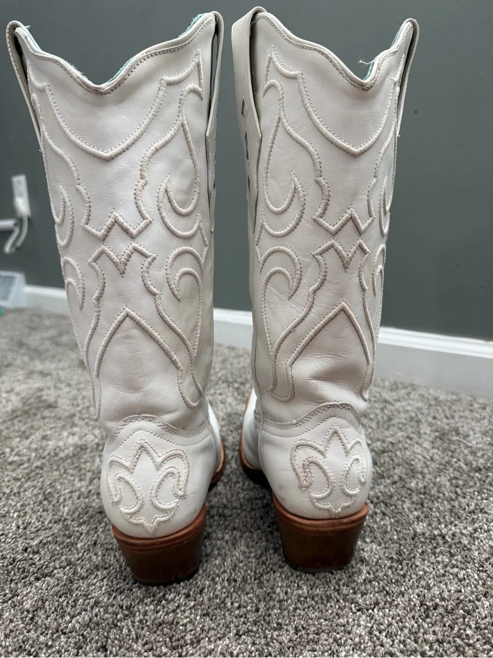 CORRAL WOMEN'S MATCHING STITCH PATTERN & INLAY TALL WESTERN BOOTS - SNIP TOE